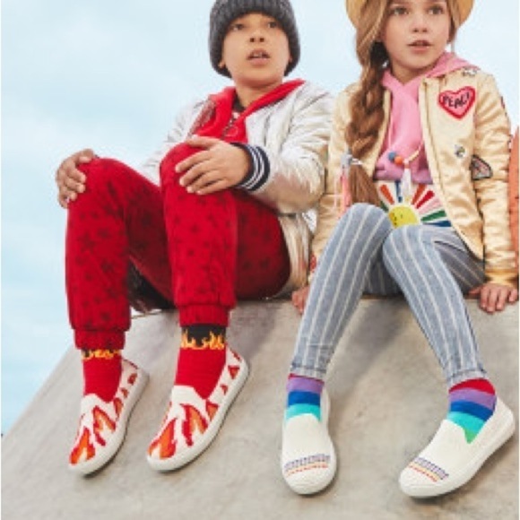 Rothy’s The Kid Sneaker Flames 🔥 Slip On Slide - Picture 2 of 13